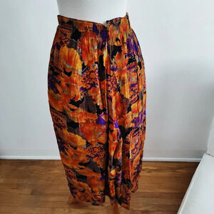 Vintage Goucho Wide Leg Pants / 70s / Medium